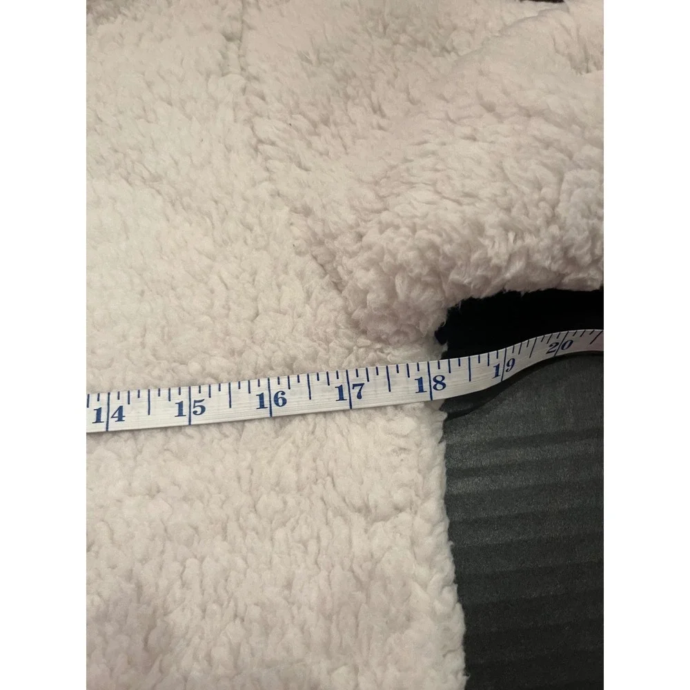 Nautica Kids Youth Sherpa Fleece Full Zip Jacket Light Grey Size Medium 10/12